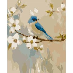 Tavasz szelíd dala - Számfestő készlet kereten 40x50