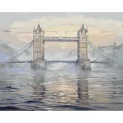   Tower Bridge alkonyatkor - Számfestő készlet kereten 40x50