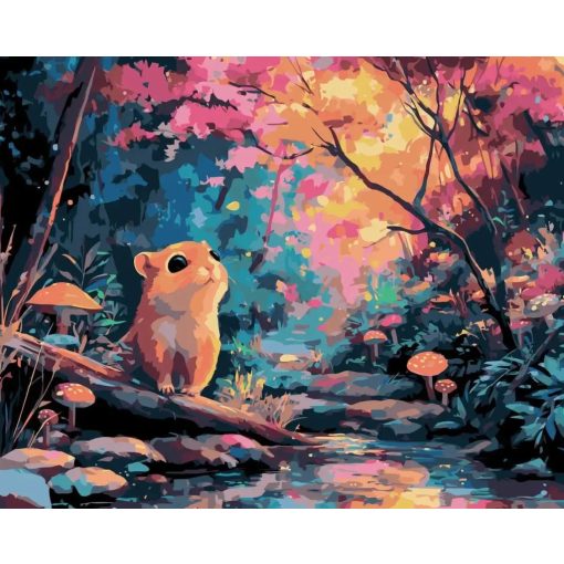 Erdei álmodozó - Számfestő készlet kereten 40x50