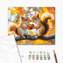 Mókus Szerelem - Számfestő készlet kereten 40x50