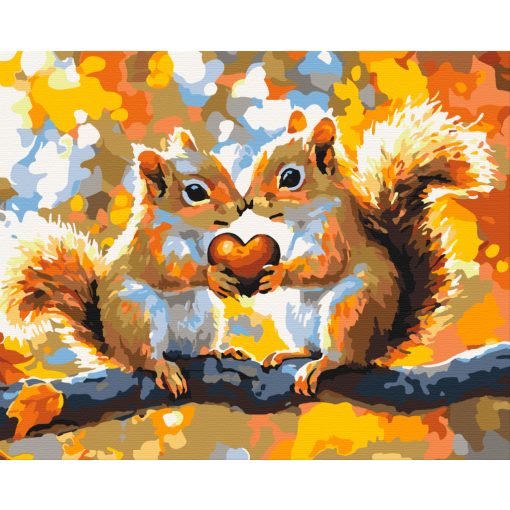 Mókus Szerelem - Számfestő készlet kereten 40x50