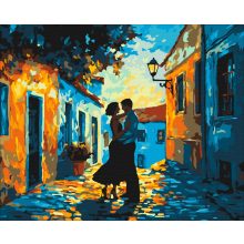 Szicíliai szerelem - Számfestő készlet kereten 40x50