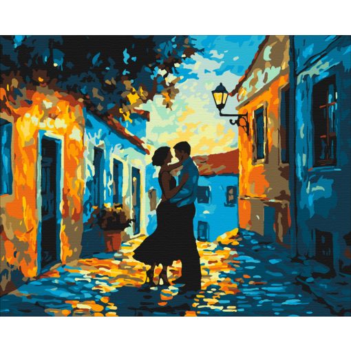 Szicíliai szerelem - Számfestő készlet kereten 40x50