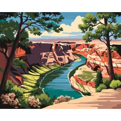 Grand Canyon - Számfestő készlet kereten 40x50