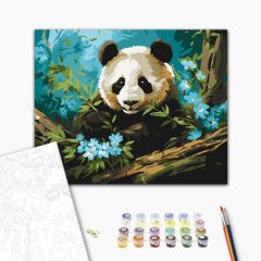 Bambuszálom - Számfestő készlet kereten 40x50