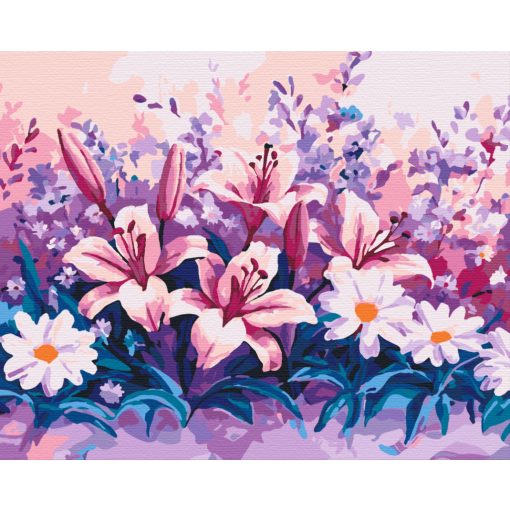 Pasztell harmónia - Számfestő készlet kereten 40x50