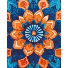 Mandala 24 - Számfestő készlet kereten 40x50