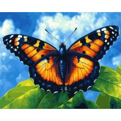 Merész szépség - Számfestő készlet kereten 40x50