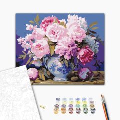 Bőséges virágzás - Számfestő készlet kereten 40x50