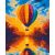 Ballon ragyogás - Számfestő készlet kereten 40x50