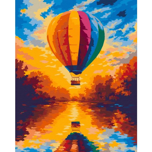 Ballon ragyogás - Számfestő készlet kereten 40x50
