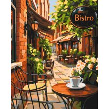 Bisztró - Számfestő készlet kereten 40x50