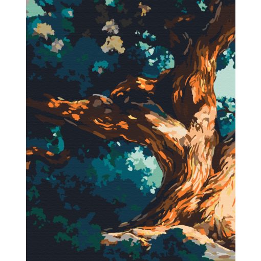 Mitikus fa 1 - 3 darabos számfestő készlet kereten