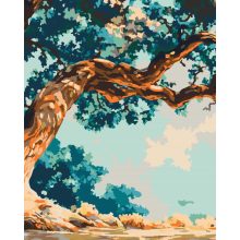 Mitikus fa 1 - 3 darabos számfestő készlet kereten