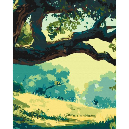 Mitikus fa 2 - 3 darabos számfestő készlet kereten