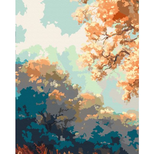 Mitikus fa 3 - 3 darabos számfestő készlet kereten