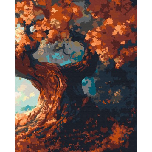 Mitikus fa 3 - 3 darabos számfestő készlet kereten