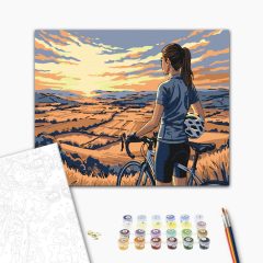   Szabadság két keréken - Számfestő készlet kereten 40x50