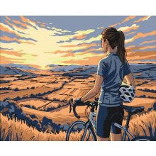 Szabadság két keréken - Számfestő készlet kereten 40x50