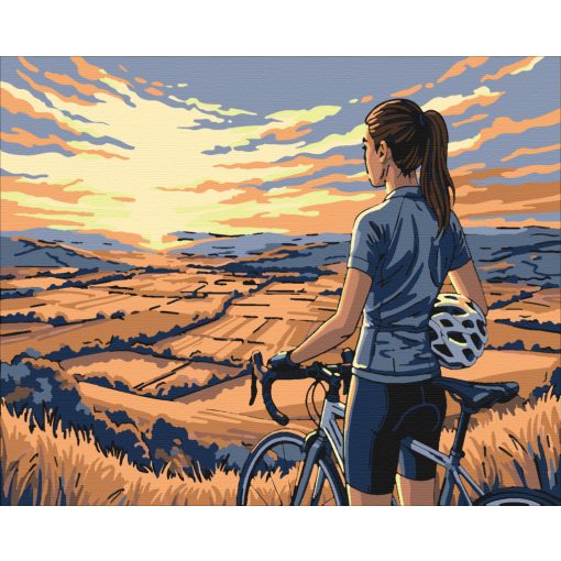 Szabadság két keréken - Számfestő készlet kereten 40x50