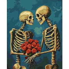 Örökké együtt - Számfestő készlet kereten 40x50