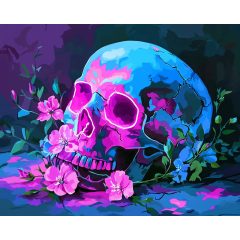 Virágzó végzet - Számfestő készlet kereten 40x50