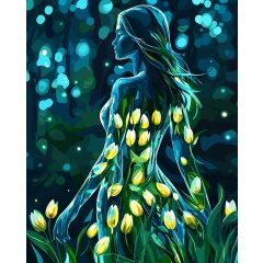 Belső ragyogás - Számfestő készlet kereten 40x50