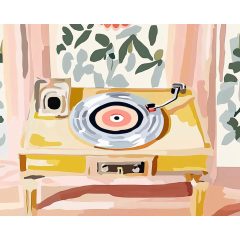 Dallamos visszhangok - Számfestő készlet kereten 40x50