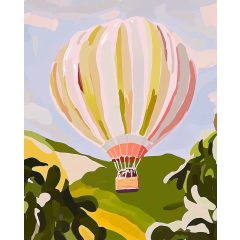 Pasztell horizont - Számfestő készlet kereten 40x50