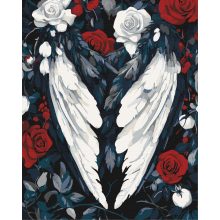 Sötét elegancia - Számfestő készlet kereten 40x50