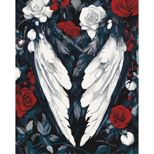 Sötét elegancia - Számfestő készlet kereten 40x50