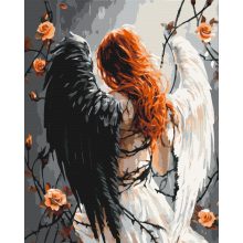 Két világ angyala - Számfestő készlet kereten 40x50