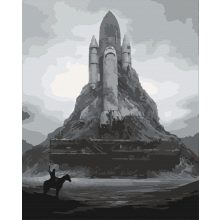 Letűnt világok emléke - Számfestő készlet kereten 40x50