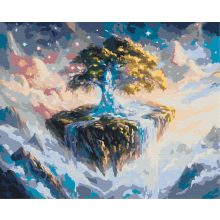 Természet a fellegekben - Számfestő készlet kereten 40x50