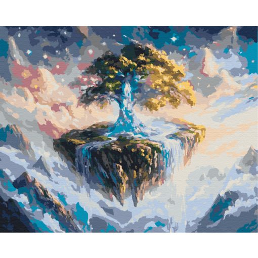 Természet a fellegekben - Számfestő készlet kereten 40x50