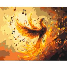 A Főnix éneke - Számfestő készlet kereten 40x50