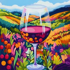 Színek kavalkádja - Számfestő készlet kereten 40x40