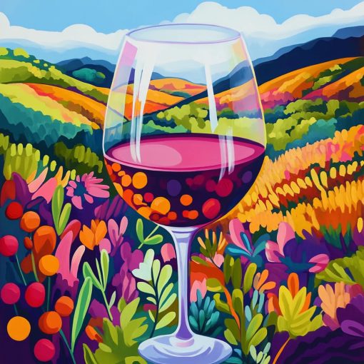 Színek kavalkádja - Számfestő készlet kereten 40x40
