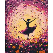 Tavaszi forgatag - Számfestő készlet kereten 40x50