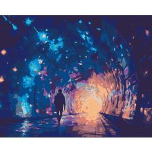 Csillagalagút 1 - Számfestő készlet kereten 40x50