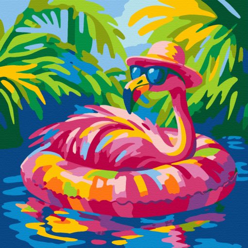 Napfény úszó - Számfestő készlet kereten 40x40