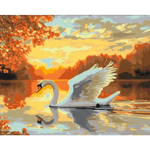 A naplemente fensége - Számfestő készlet kereten 40x50