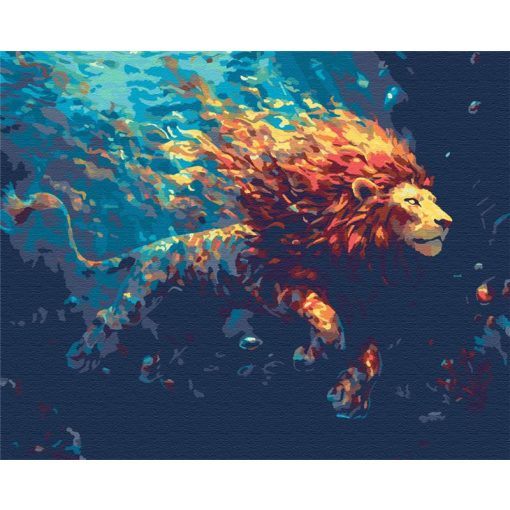 A mélység királya - Számfestő készlet kereten 40x50