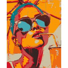 Trópusi nyár - Számfestő készlet kereten 40x50