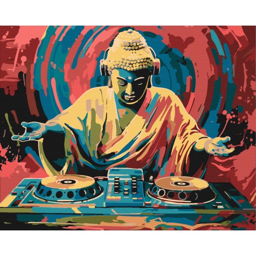 DJ Buddha - Számfestő készlet kereten 40x50