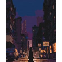 Éjjeli vándor - Számfestő készlet kereten 40x50