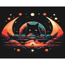 Galaktikus őrző - Számfestő készlet kereten 40x50
