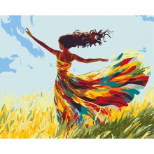 Szabadság tánca - Számfestő készlet kereten 40x50