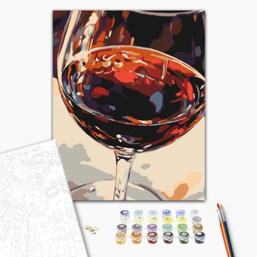 Borban az ihlet - Számfestő készlet kereten 40x50