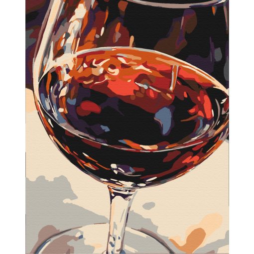 Borban az ihlet - Számfestő készlet kereten 40x50